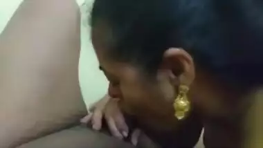 Village wife sucking husband cock