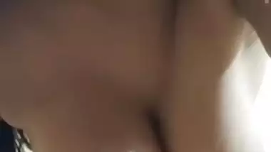 Busty maal standing nude video making for lover