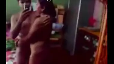 Couple Fascinates At Mirror