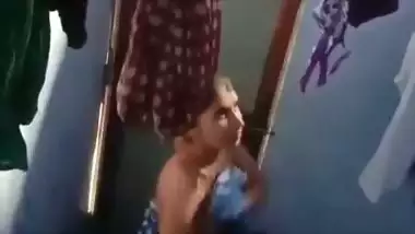 Spying Indian college girl in bathroom