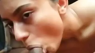 Playing with big dick in her mouth and pussy by desi GF