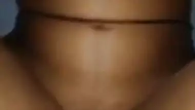 Pretty desi girl fucking pussy with condom dick